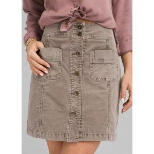 Prana Merrigan Skirt Brown Corduroy